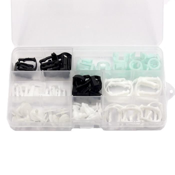 10 Vis Et Œillets Pour Ford Focus/Mondeo - Fixation Capot Moteur - Clips Plastique/Métal - Réf 1019377