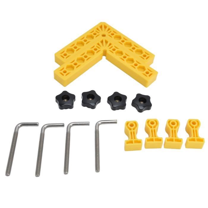Équerres De Réparation Jaunes Galvanisées – 50 Mm, Lot De 100, Costaudes