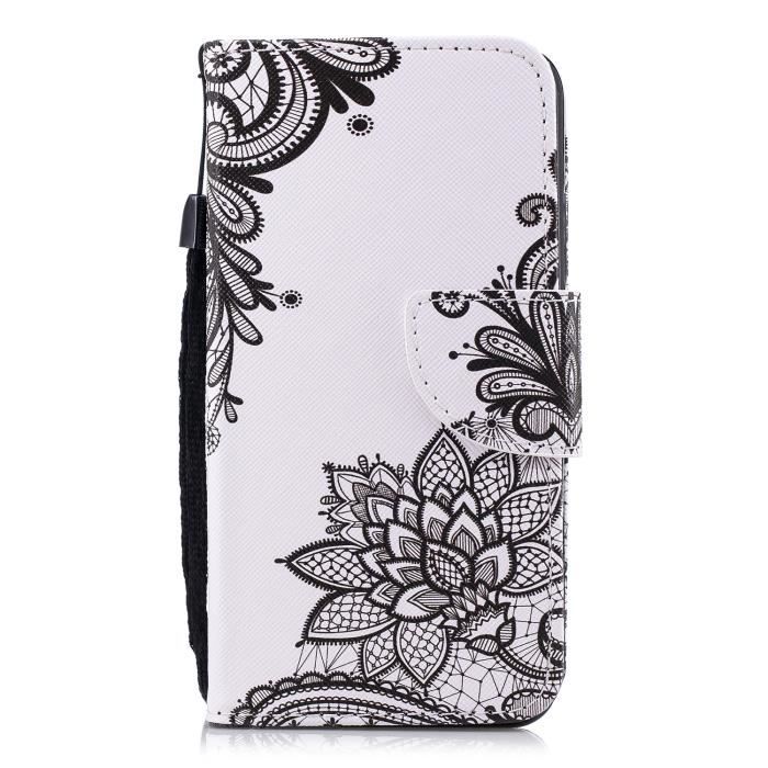 7695 - Custodia in Ecopelle Nera Apertura Verticale per Wiko Highway - iParts