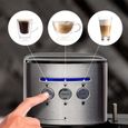 BluMill Machine à café - Machine à piston - Mousseur à lait automatique inclus - Argenté-1