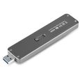 Boîtier externe pour SSD M.2 SATA - SilverStone SST-MS09C - USB 3.1 Gen. 2 - Anthracite-1