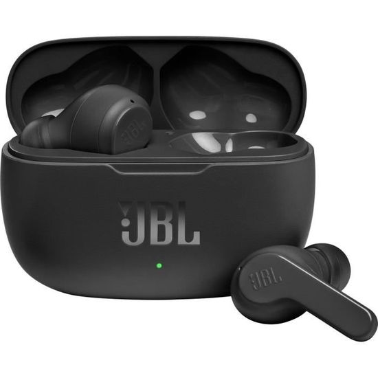 JBL Wave 100 Noir - Ecouteurs sans fil, Son JBL Deep Bass, 20h d'autonomie,  Appels mains libres, Technologie Dual Connect - Cdiscount TV Son Photo