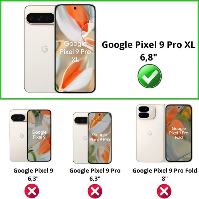 Protections Caméra Verre Trempé Pour Google Pixel 10 Pro - 4 Pièces, Dureté 9H, Transparent, Anti-empreintes