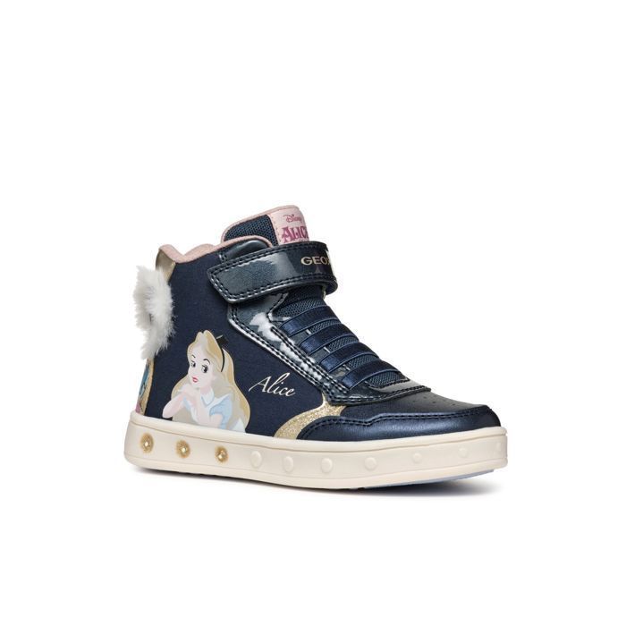 Geox Skylin Girl - Baskets Montantes Lumineuses Pour Fille, Respirantes Et Ultra Confortables