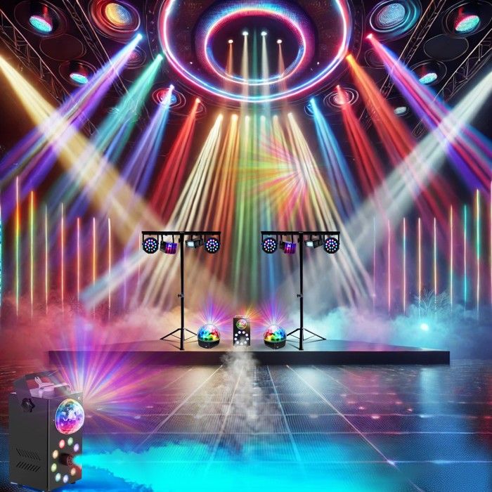 Eclairage et jeux de lumière Party Light & Sound Pack Lumière 2 Pieds