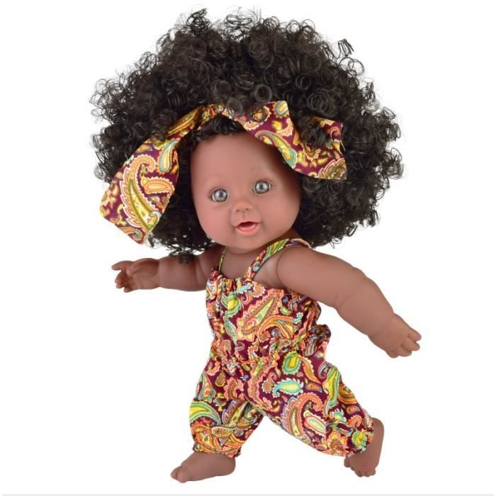 Jolie poupée africaine noire de 14 pouces 35Cm silicone pour enfants, Jouet  fille, Adulte, Poupée Afro américaine, Cadeau - Cdiscount Jeux - Jouets