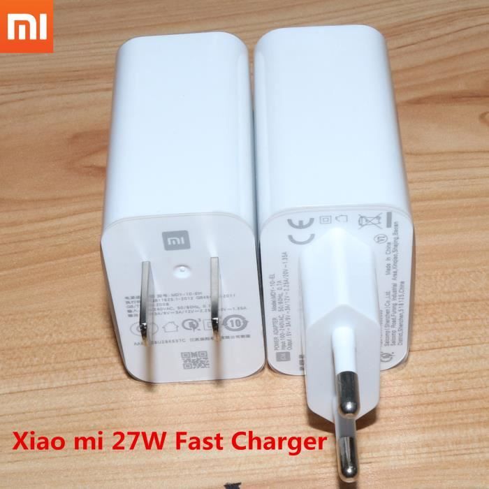 Xiaomi chargeur Rapide USB 27W –