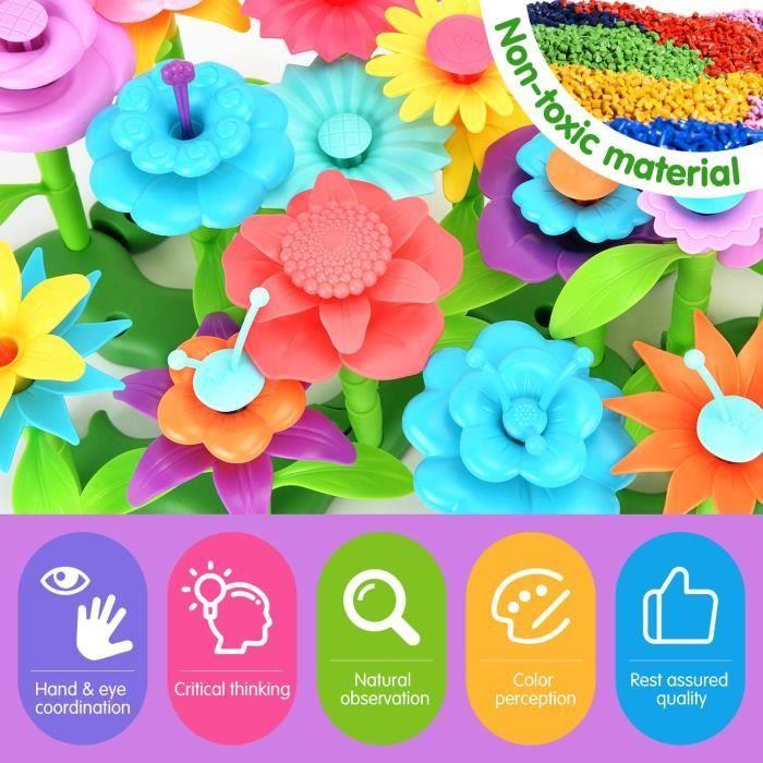 Kit De Construction De Bouquet De Roses Rouges Artificielles - 634 Pièces, Jeu éducatif Créatif Pour Enfants 6+ (Saint-Valentin, Noël, Cadeau)