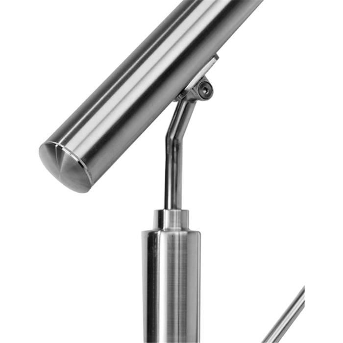 Main Courante Escalier Fer Forgé Rampe Escalier 1-4 Marches Garde-Corps Extérieur 83,5x172,5 Cm Rambarde Réglable 0-50° Avec Barres Kit Installation Pour Marches Beton 678 Cm De Balcons Jardin