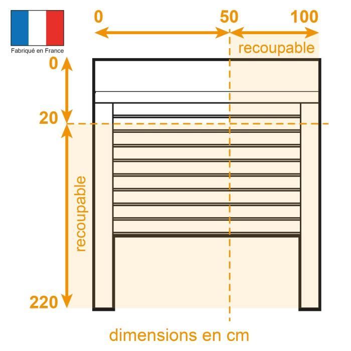 Volet Roulant à Tirage Direct Pour Porte D'entrée - Aluminium Blanc - 84x240cm