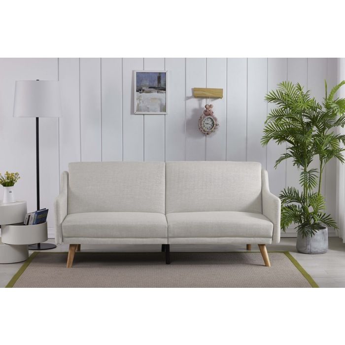 ESTER - Canapé convertible scandinave gris clair