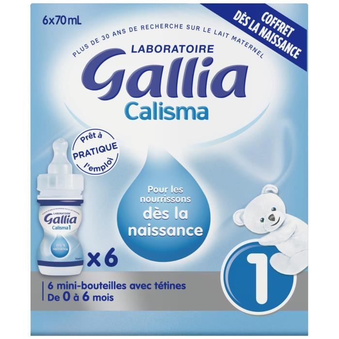 GALLIA Calisma Coffret naissance Lait 1er age 6x70mL - Achat