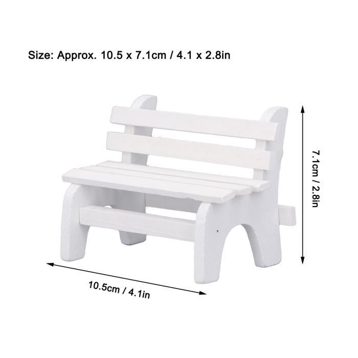 Banc de miniature - Accessoires pour concevoir le paysage des maisons de | 1 à 12 miniatures | Pour adolescents Maison école Voyage Banc de miniature - Accessoires pour concevoir le paysage des maisons de | 1 à 12 miniatures | Pour adolescents Maison école Voyage