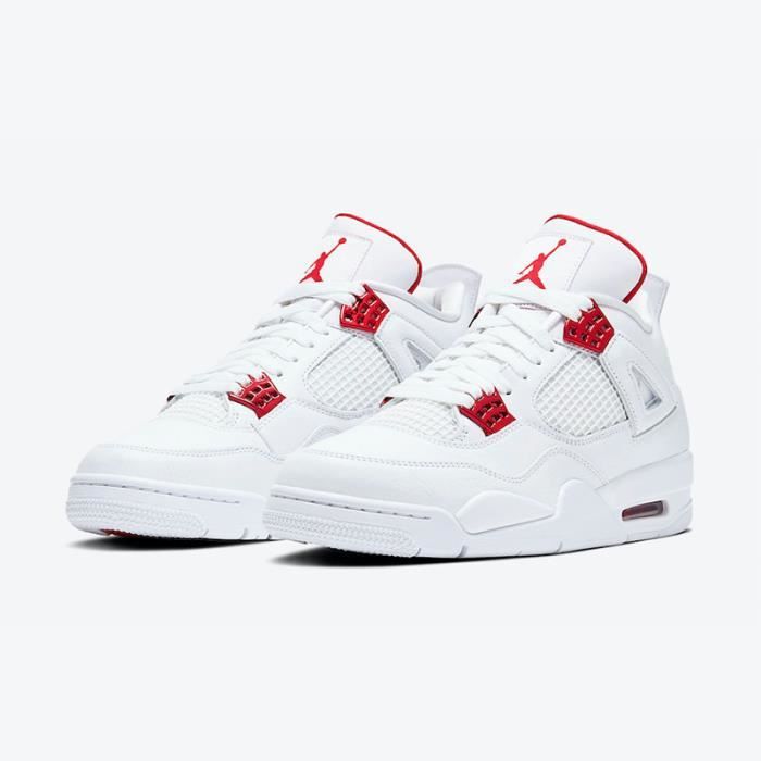 Jordan 4 rouge homme hot sale