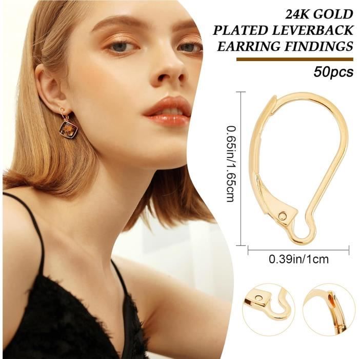 1 boîte 50 pièces Boucles d