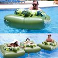 Bouu00e9e Piscine Gonflable Adulte FYDUN - PVC U00c9cologique - Rose - Rond