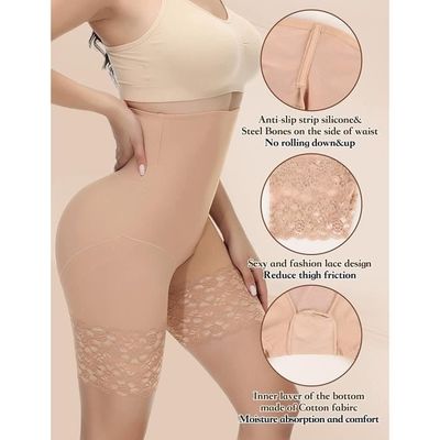 Shorty Gainant Ventre Plat ZENGSING Cotton Taille Haute Anti-Frottement  Contrôle Sculptant