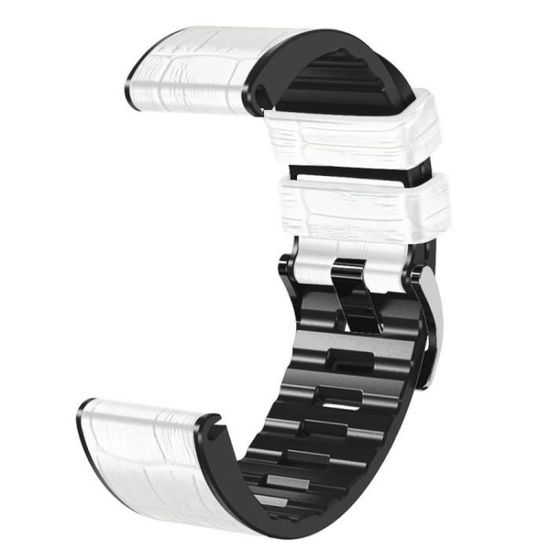 Connecteur De Bracelet Pour Garmin Fenix ​​7X-6X Pro-Tactix 7 26Mm  Crocodile Texture En Cuir En Silicone Watchbandle De Poignet,Café -  Cdiscount Téléphonie