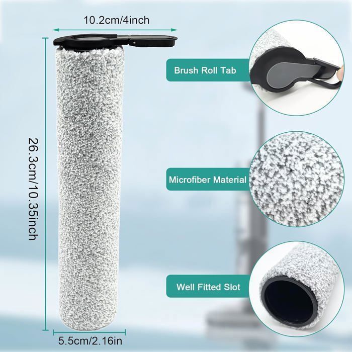 Version 2, Rouleau Amovible] 6 Pièces  S7 Pro Rouleaux Brosses Et Filtres Hepa Pour Aspirateur Tineco Floor One S7 Pro Floor One S6 3 Rouleaux Et 3 Filtres A Lexception De La Poignee 92122496