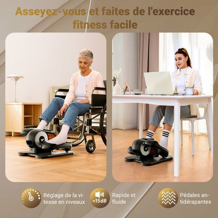 Elliptique électrique ABUBU TD-509 – Rééducation Et Exercice Doux Pour Personnes âgées