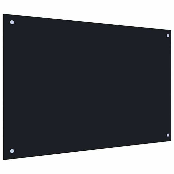 Protection de cuisine Noir 110 x 40 cm verre trempé | Leroy Merlin Protection de cuisine Noir 110 x 40 cm verre trempé | Leroy Merlin