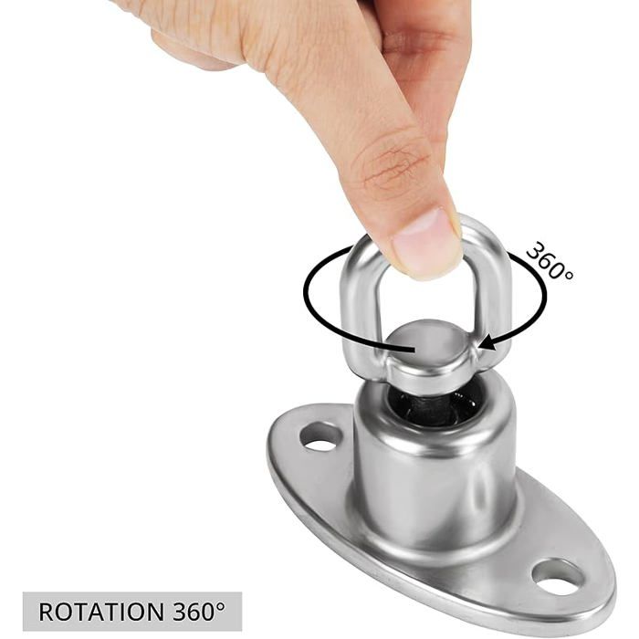 Pivotant pivotant – Connecteur multifonctionnel rotatif, dispositif de rotation d'antenne en aluminium robuste, pivot de yoga aérien | pour escalade, arbre, intérieur, extérieur, cour, jardin, chambre