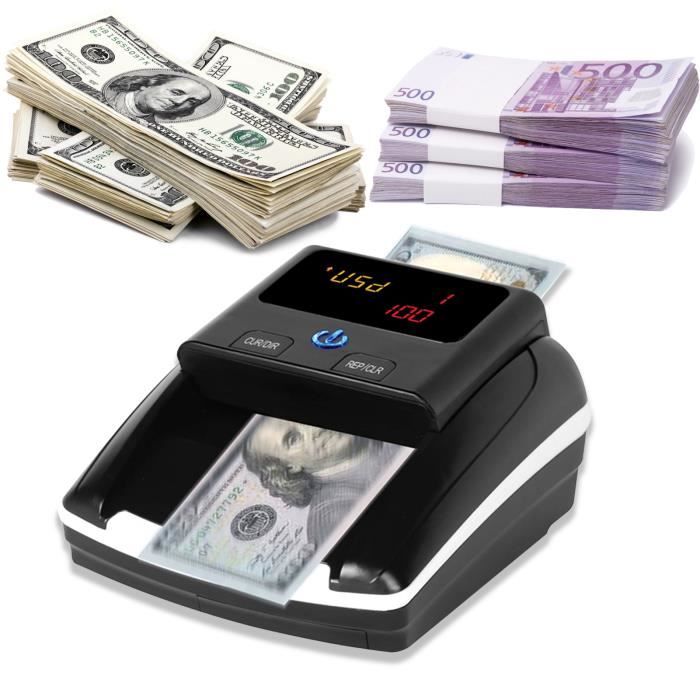Mini compteur d'argent portable Détecteur de faux billets Détection  automatique d'argent par MG IR Image Qualité du papier EU