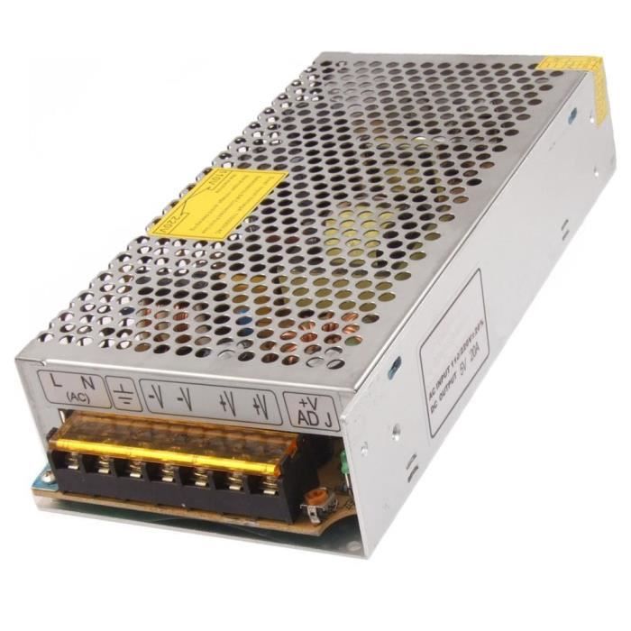 Alimentation 600W 12V 50A - Convertisseur AC/DC 110V/220V Vers 12V Pour Usage Industriel