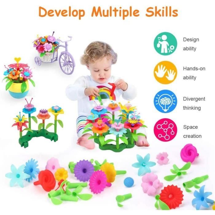 INVITOP Ensemble De Construction De Bouquet De Roses Rouges, 15 Fleurs Artificielles Pour Collection Botanique Et Décoration D'intérieur, Fête Des Mères, Cadeau D'anniversaire, Pour Femmes, Filles