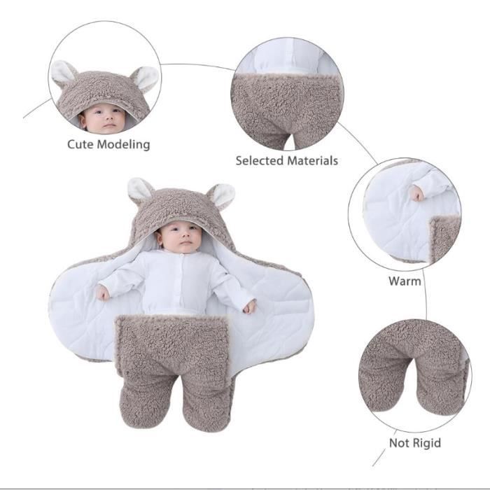 Gigoteuse Bébé 0-6 Mois 1.5 TOG FIEMOL - Turbulette Pois Peluche Rose Violet