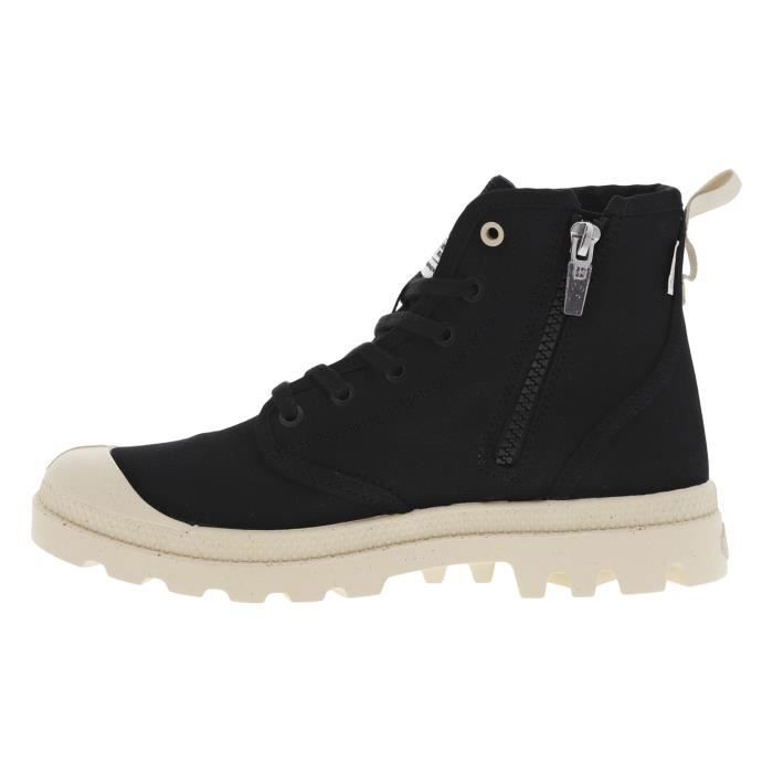 Palladium Pampa Hi Zip Organic – Basket Montante Mixte En Coton Bio Écologique – Style Urbain & Confort Quotidien