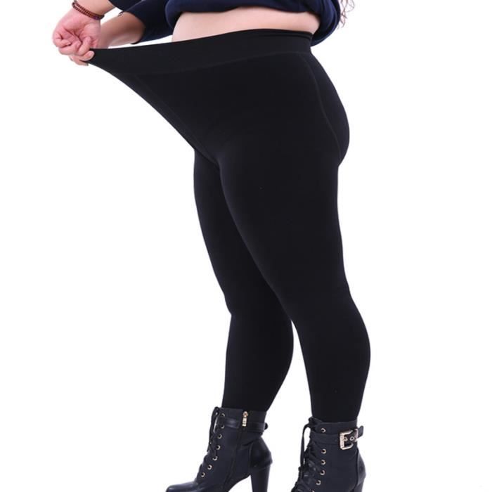 Leggings chauds en tricot rembourr pour femmes grande taille