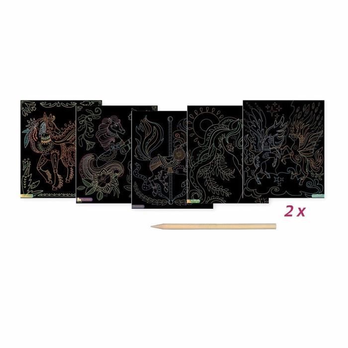 Sycomore - Artissimo - 10 tableaux à pailleter Licornes étoilées