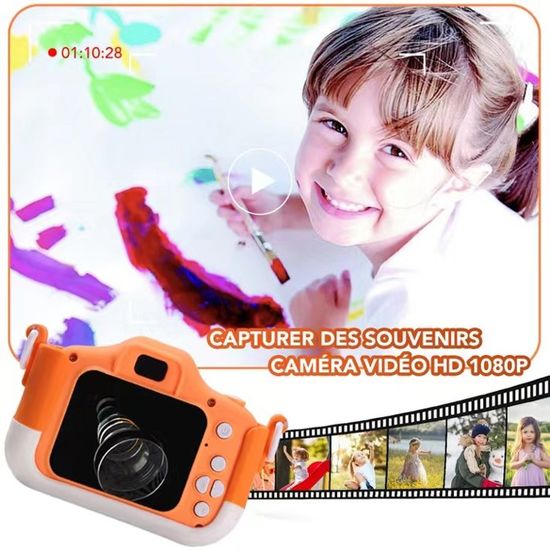 Appareil Photo Enfant 1080P HD - 2,0 Pouces - Carte 32 Go Incluse - Zoom 8x - 13 Jeux - Dès 3 Ans
