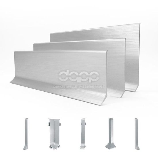 2 5m Plinthe En Aluminium 100mm Couleur Argent Achat Vente