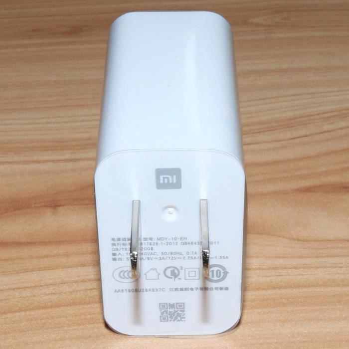 Chargeurs,Xiaomi chargeur rapide 27W Original EU QC 4.0 turbo adaptateur de charge  rapide usb type c - Type New-Box charger cable - Cdiscount Téléphonie