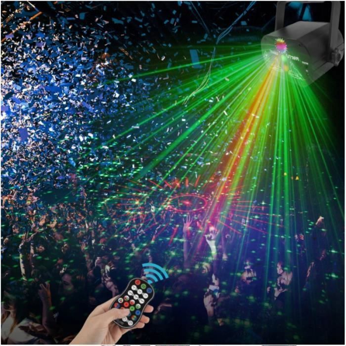 Lampe Disco 9 Couleurs Avec Télécommande - Projecteur Effet Scène Pour Fêtes, Anniversaires Et Bars