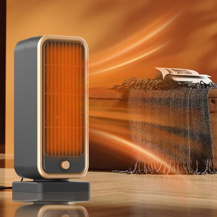 500 Watts Céramique Radiateur Soufflant Mini Radiateur Soufflant Economique  Portable Radiateur Plug-in Heater Avec