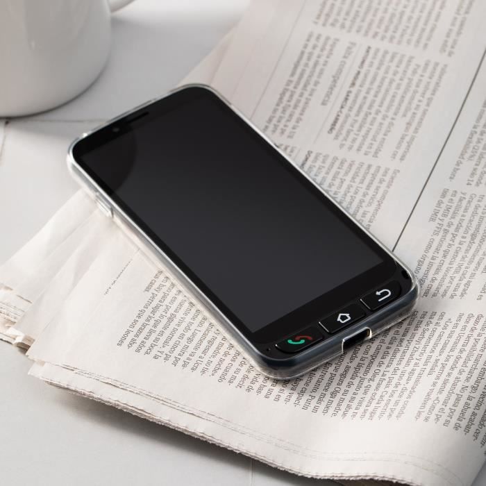 SPC ZEUS 4G + Coque - Smartphone pour seniors 4G, Mode Facile avec