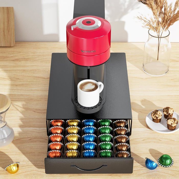 Porte Capsules Support Pour Machine a Café Étagère à tiroir concu pour Porte Capsules Support Pour Machine a Café Étagère à tiroir concu pour