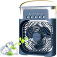 Ventilateur de climatisation portable, USB,petit refroidisseur d'air avec 3 vitesses,refroidissement ultra silencieux -pour famill