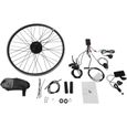 Kit de conversion pour vélo électrique 700C LCD Pour vélo roue avant 36 V 250 W 260 tr-min 28-32 km-h-0