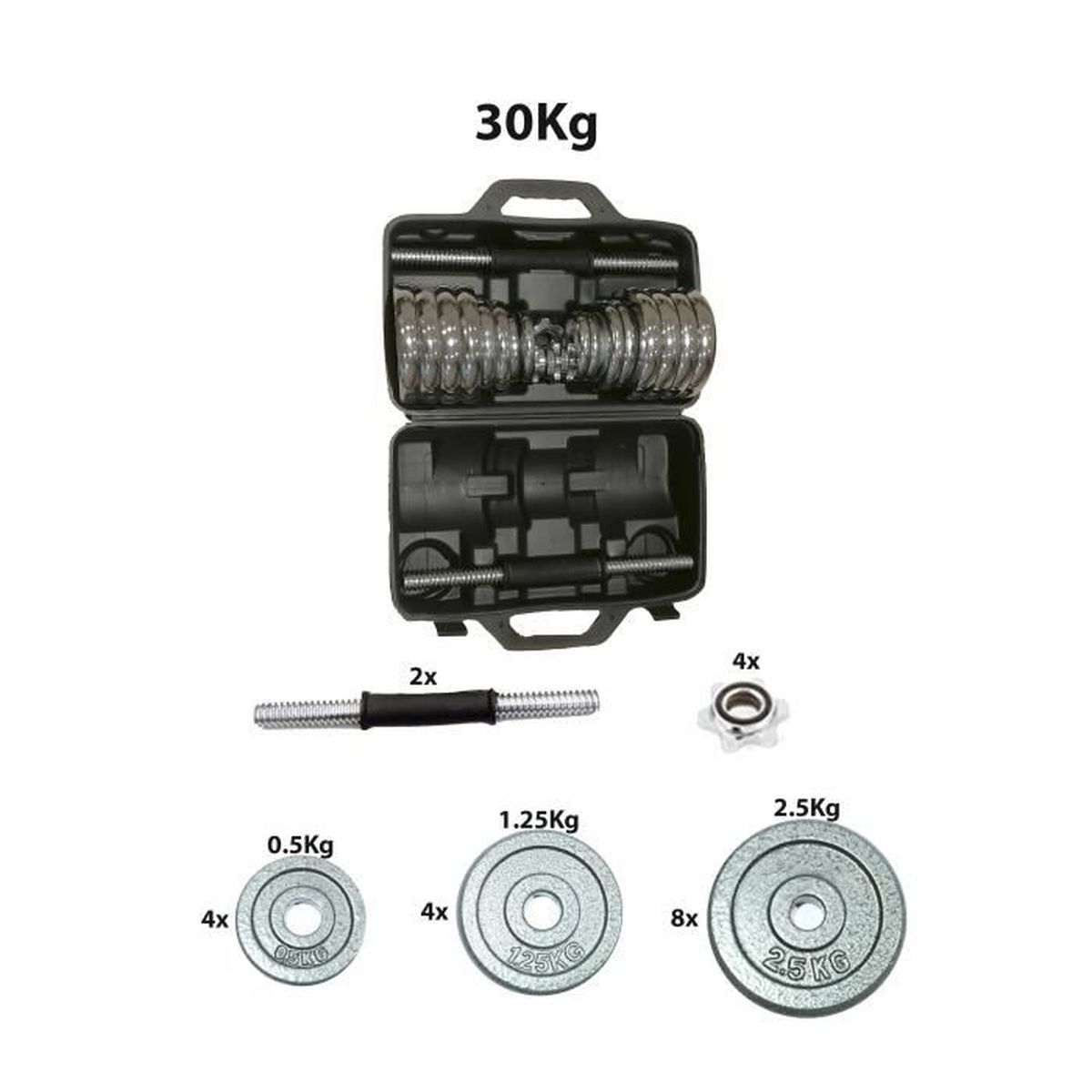 Haltère Réglable Yaheerech 40kg (1.5-40kg) 16 Positions 1 Sec