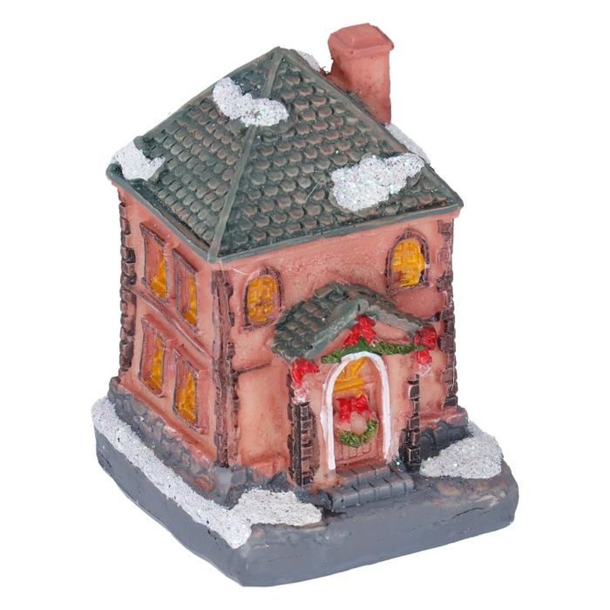 ZH407 ANNO DOMINI Decor Artisanat de France Eglise resine 80x95x100 mm