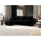 MEUBLESLINE Canapé d’angle convertible MOLIA L Noir