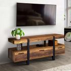 IDMARKET Meuble TV 113 cm AUSTRIA avec tiroirs bois pieds épingle