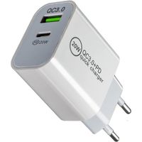 Chargeur Rapide Adaptateur USB Type C Pr Secteur Murale 20W 2 Portes Quick Charge 3.0 et PD Compatible avec Apple iPhone 13 12[280]