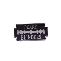 Pin's lame de rasoir Peaky Blinders - Mode - Belle qualité de finition - Epingle - Broche - Badge - PEAKY BLINDERS Noir