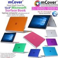 mCover Coque rigide pour ordinateur Microsoft Surface Book 13,5 Noir