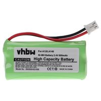 vhbw Batterie compatible avec Siemens Gigaset A150, A16, A140 weib, A145, A160, A165 téléphone fixe sans fil (800mAh, 2,4V, NiMH)